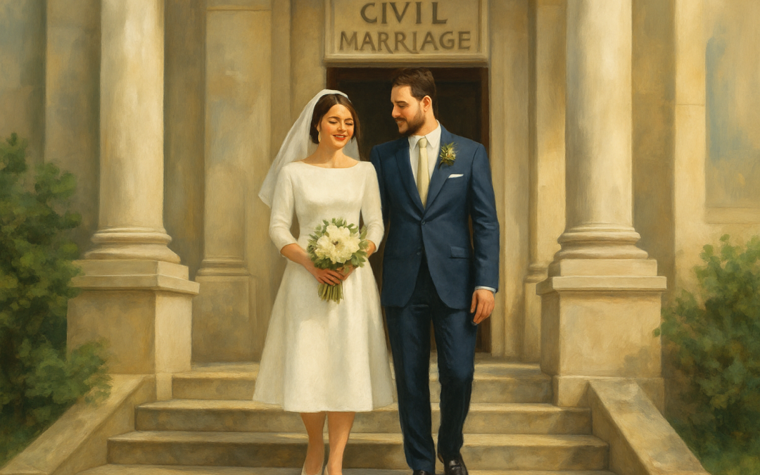 The Best Bridal Dress Styles for a Romantic and Intimate Civil Wedding
